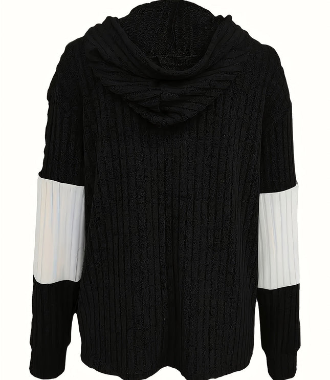 Tamara | Textured Hooded Zip Jacket