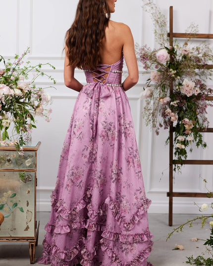 Women's Wedding Guest Floral Halter Maxi Dress - product image 49