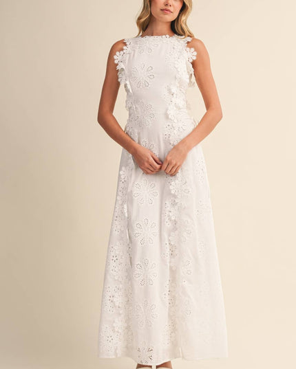 Vestido maxi fluido de verano con cuello halter para invitada de boda mujer