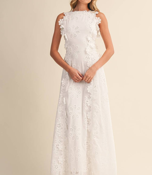 Vestido maxi fluido de verano con cuello halter para invitada de boda mujer