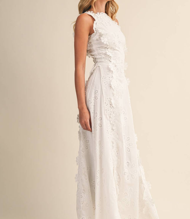 Vestido maxi fluido de verano con cuello halter para invitada de boda mujer
