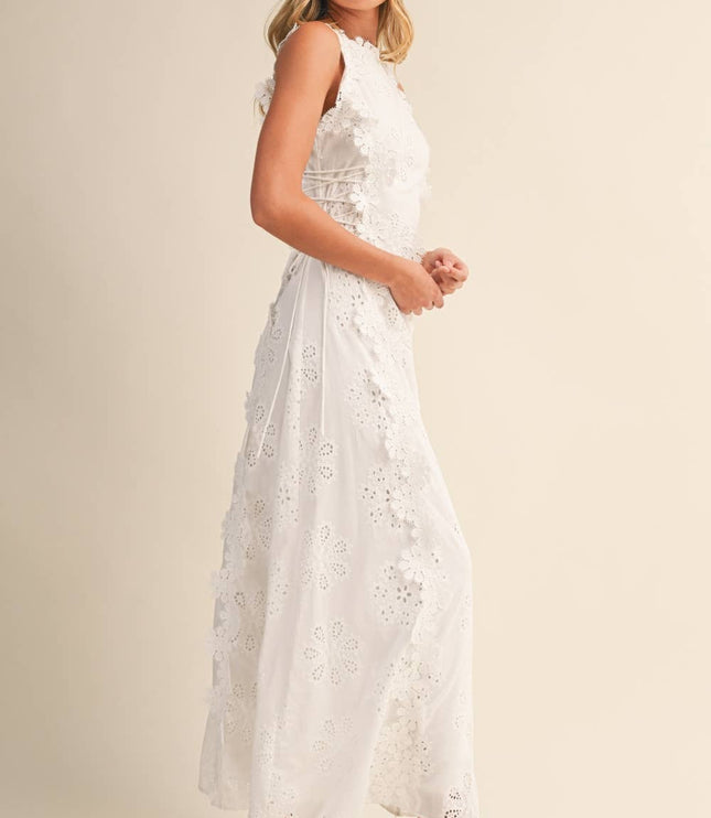 Vestido maxi fluido de verano con cuello halter para invitada de boda mujer