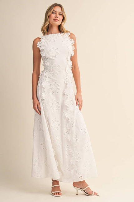 Vestido maxi fluido de verano con cuello halter para invitada de boda mujer