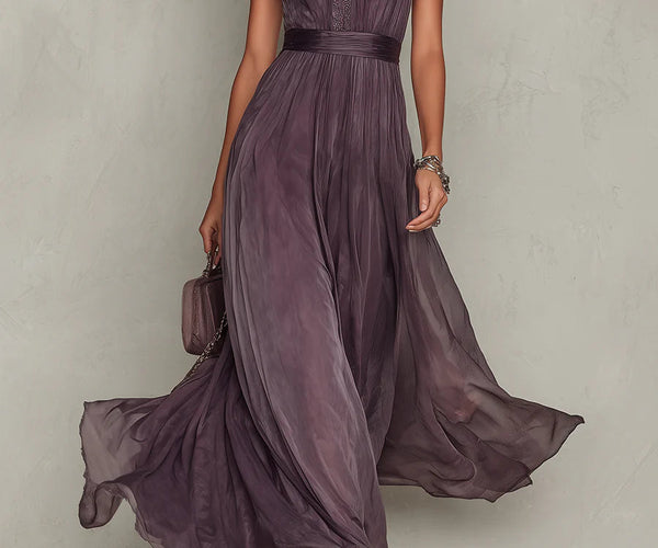 purple maxi wedding guest dress  @im_catrice is serving wedding guest glam in our asymmetrical purple  maxi dress  the perfect look for the season of love , Head to  xpluswear.com to grab yours now, #Xpluswear #WeddingGuestLook