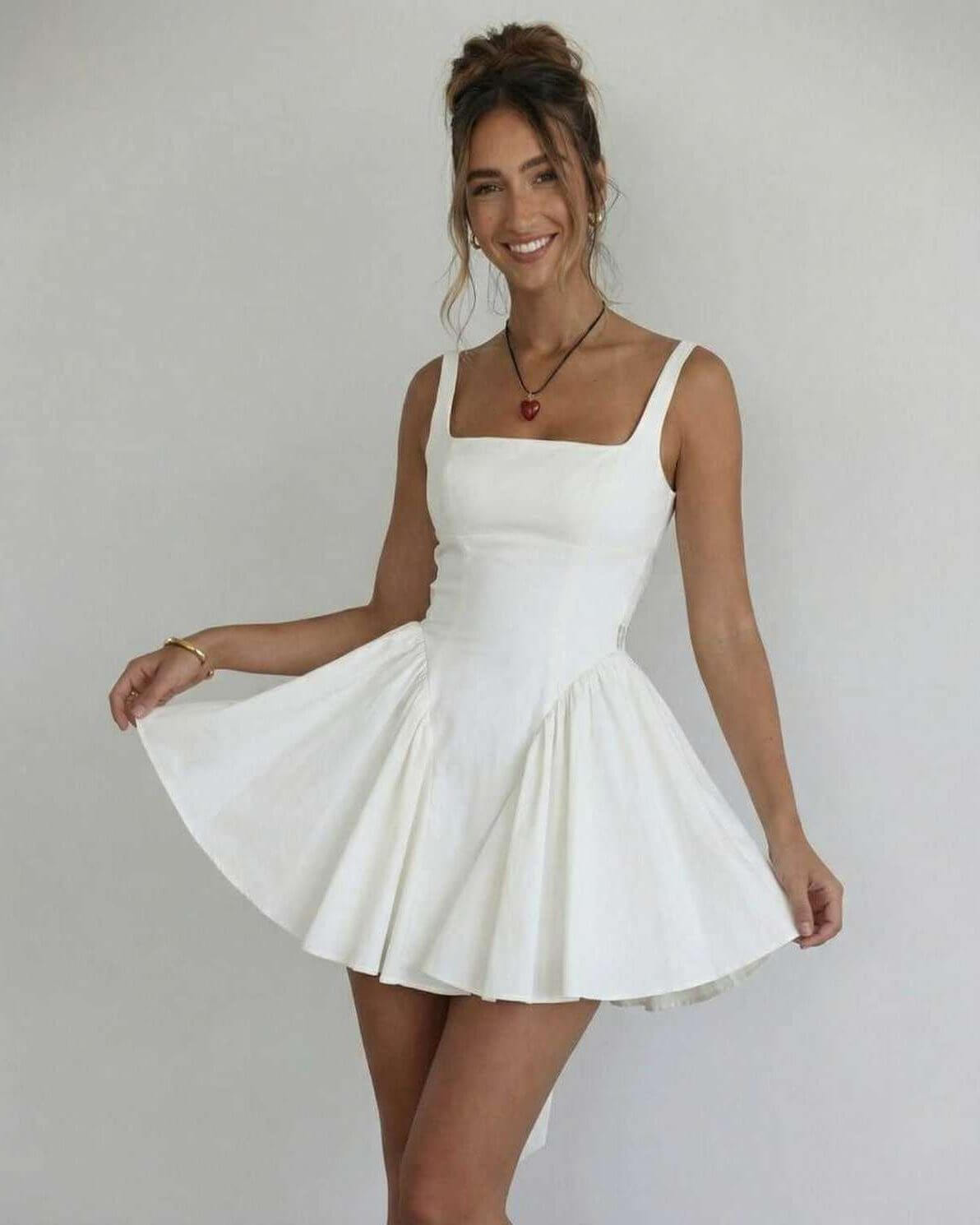 mini dress wedding guest Inspiration: Fun and Glam Styles Reception Dress Women's Pleated Wedding Guest Mini