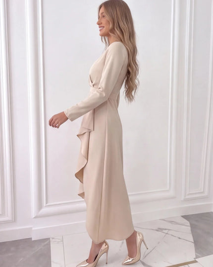 Women's Wedding Guest Wrap Midi Dress – Lavirel