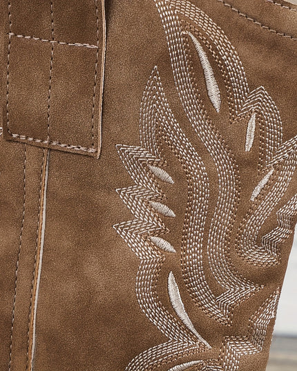 Bexley | Women's Wide Calf Western Cowboy Boots - Camel - Image 7