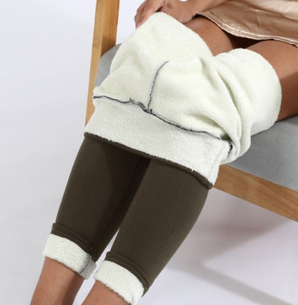 Women's Winter Leggings with Teddy Lining and Wide Waistband