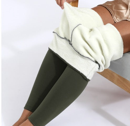 Women's Winter Leggings with Teddy Lining and Wide Waistband