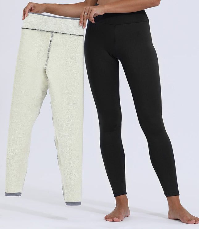 Women's Winter Leggings with Teddy Lining and Wide Waistband