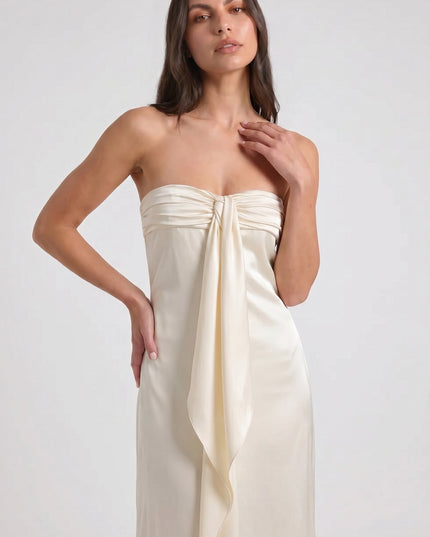 Vestido maxi floral amarillo de verano para invitada de boda mujer